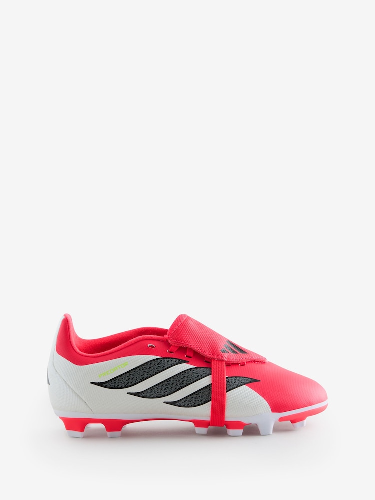 adidas Red Predator Club Fold-Over Tongue Firm Ground/Multi Football Boots - Image 1 of 1