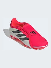 adidas Red Predator Club Fold-Over Tongue Firm Ground/Multi Football Boots - Image 5 of 12
