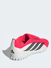 adidas Red Predator Club Fold-Over Tongue Turf Football Kids Trainers - Image 4 of 10