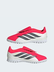 adidas Red Predator Club Fold-Over Tongue Turf Football Kids Trainers - Image 5 of 10