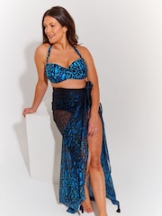 Seaspray Blue Serengeti Bikini Top in Animal Print - Image 4 of 5