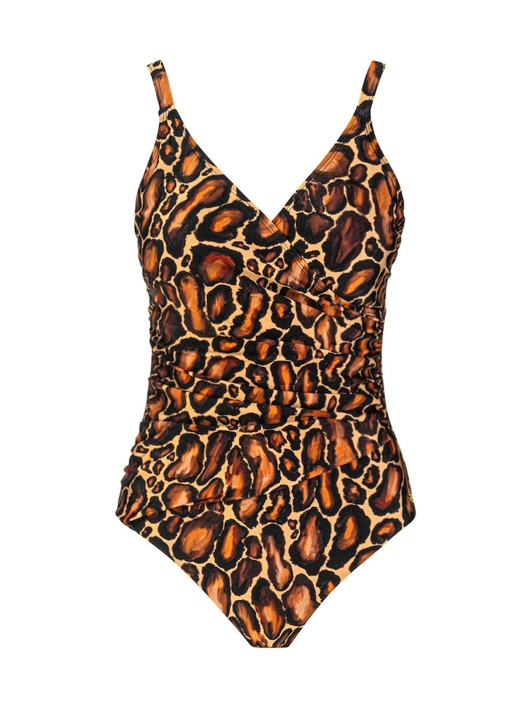 Seaspray Serengeti Mock Wrap Badedrakt Med Design med dyr - Bilde 5 av 5