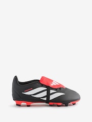adidas Black Predator Club Fold-Over Tongue Firm Ground/Multi Football Boots - Image 1 of 1