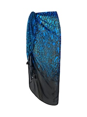 Seaspray Serengeti Blue Pareo in Animal Print - Image 4 of 4