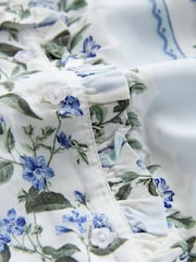 Cream Floral Button Through Short Pyjamas Set - Image 2 of 3