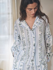 كريم زهور - طقم بيجاما شورت أزرار - Image 5 of 9