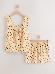 Yellow Spot Cotton Vest Short Pyjamas Set - Image 7 of 11