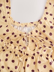Yellow Spot Cotton Vest Short Pyjamas Set - Image 9 of 11
