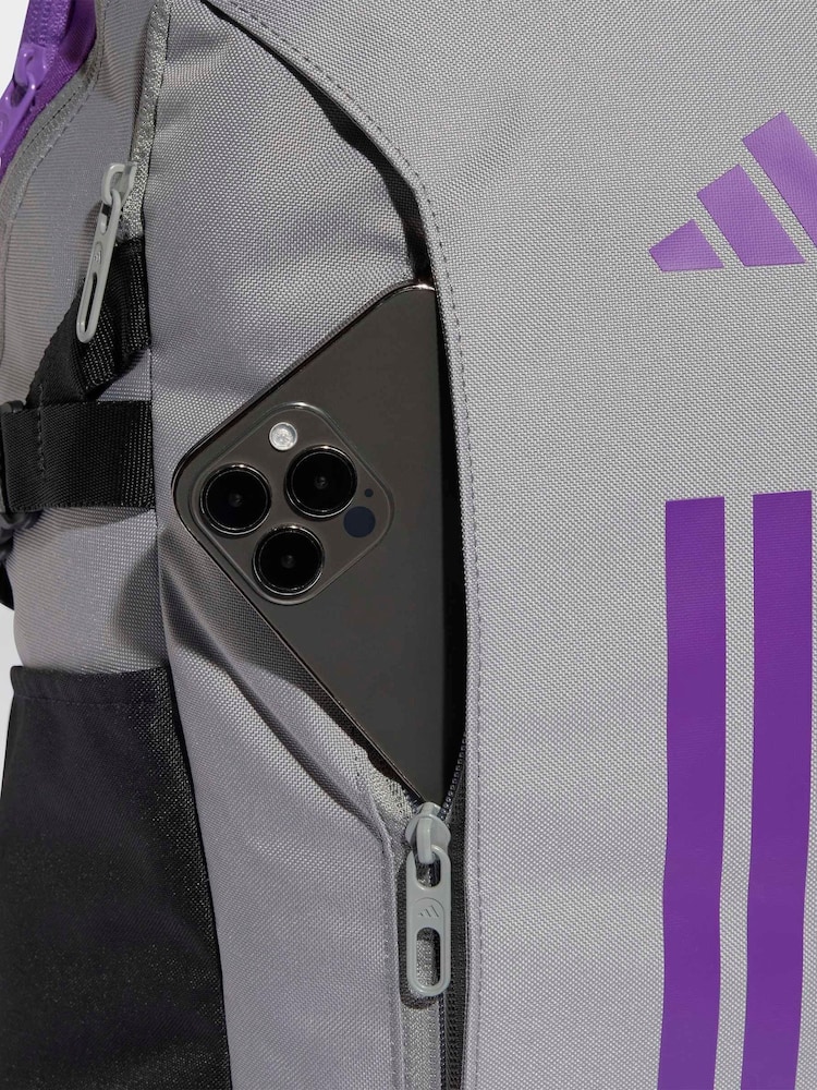 Buy adidas Grey/Purple 3 Stripe VIII Bag from Next South Korea