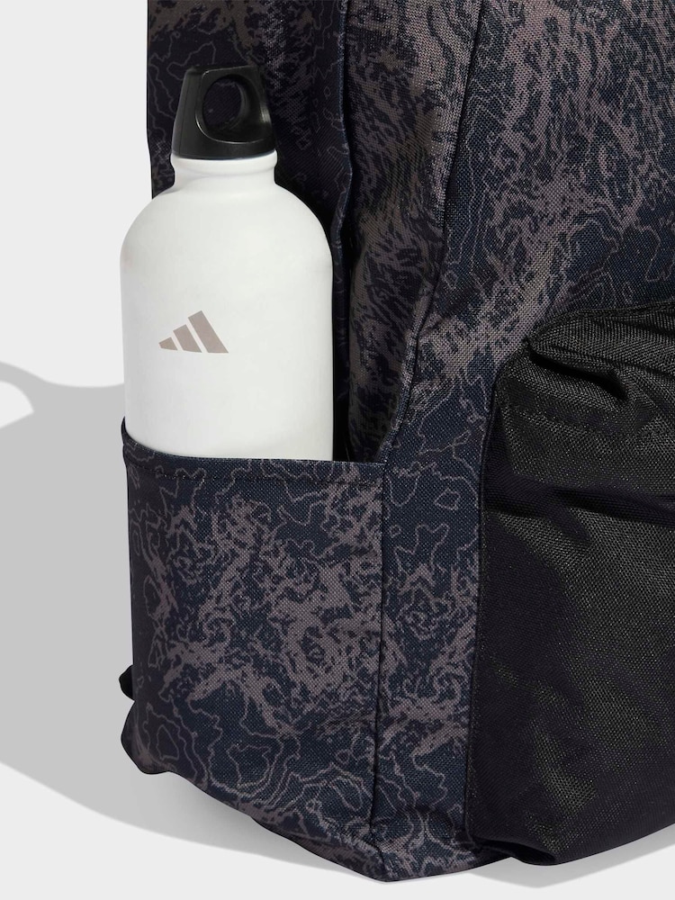 adidas Black Classic Graphic Backpack - Image 5 of 5