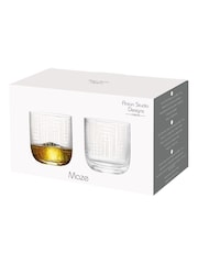 Anton Studio Designs Set of 2 Clear Maze DOF Tumblers - Image 3 of 5