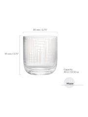 Anton Studio Designs Set of 2 Clear Maze DOF Tumblers - Image 5 of 5