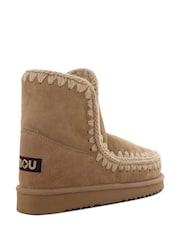 Mou Camel Eskimo 18 Sheepskin Lined Suede Boots - Image 4 of 5