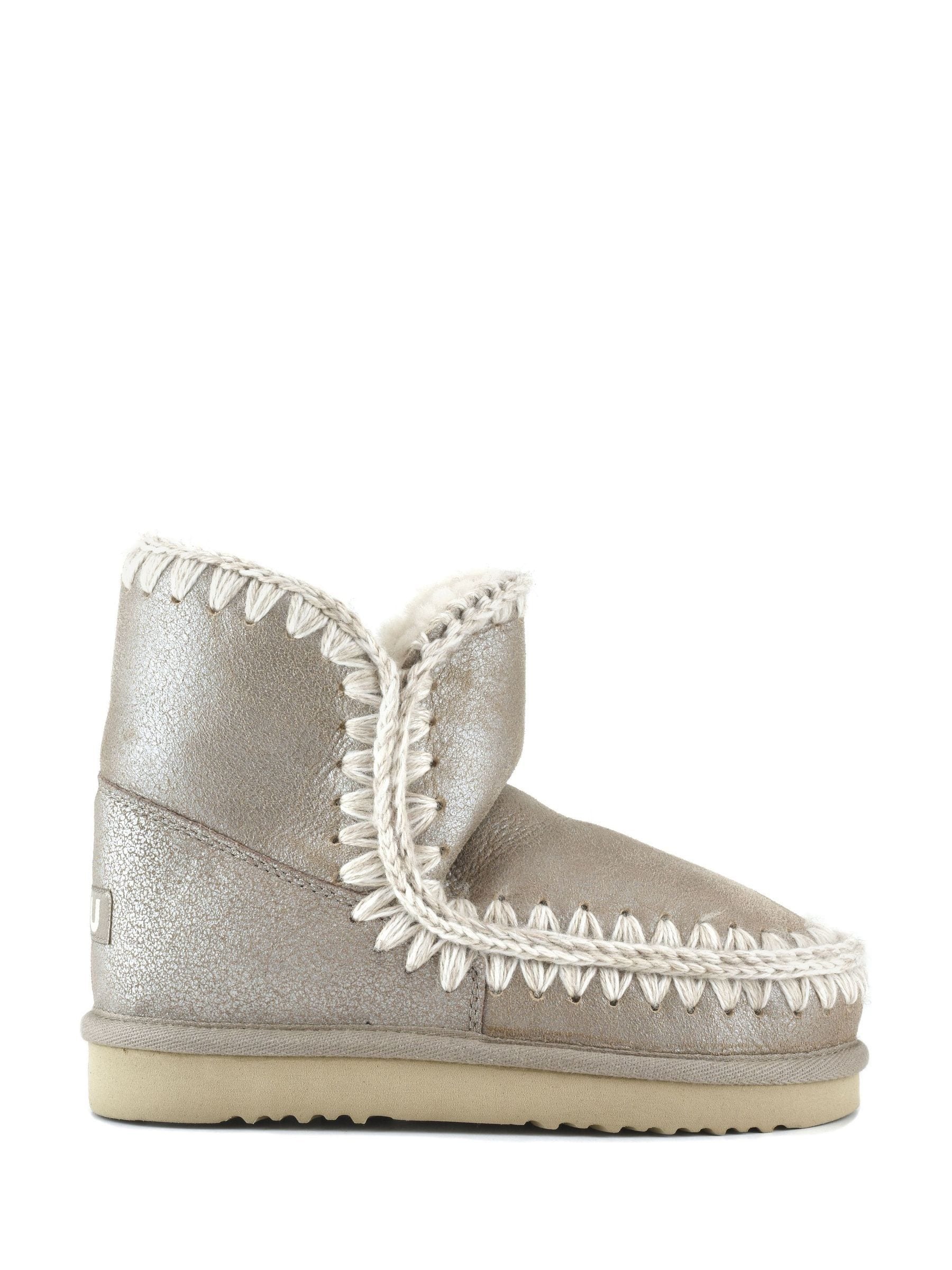 Buy Mou Metallic Eskimo 18 Sheepskin Lined Leather Boots from Next USA