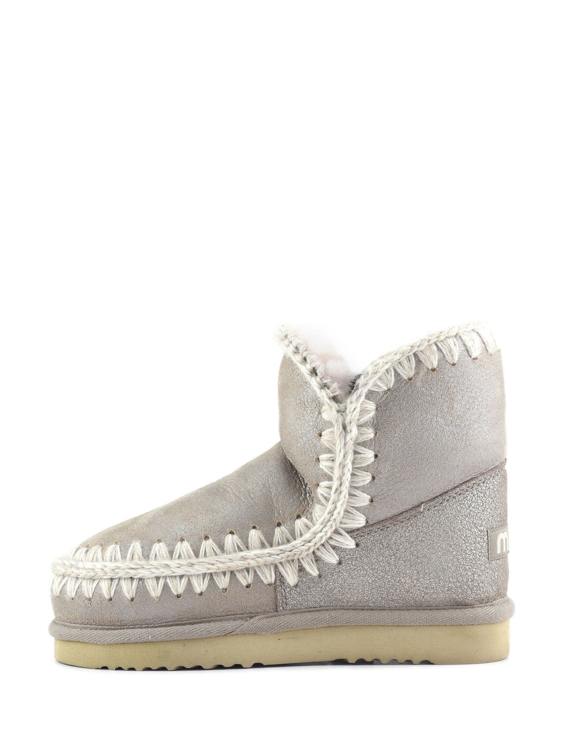 Buy Mou Metallic Eskimo 18 Sheepskin Lined Leather Boots from Next USA