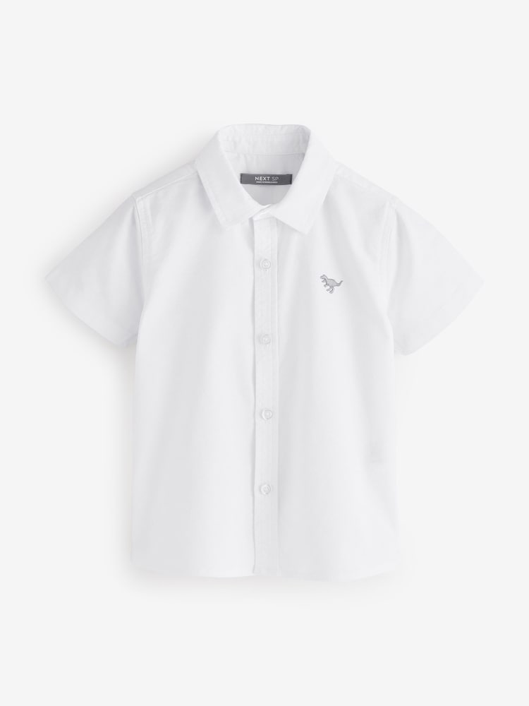 White Short Sleeve Oxford Shirt - Image 1 of 1