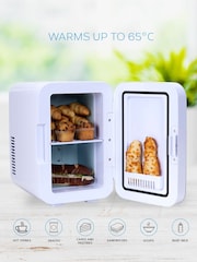 Body Escape White Mini Fridge With Glass Door 6 Litre - Image 7 of 8
