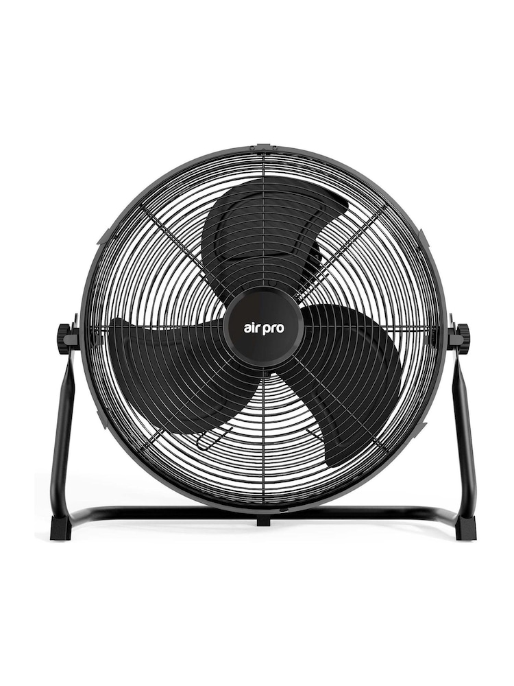 Air Pro Black 16" Floor Fan with Powerful Air Cooling & Circulating - Image 1 of 7