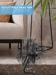 Air Pro Black 16" Floor Fan with Powerful Air Cooling & Circulating - Image 5 of 7