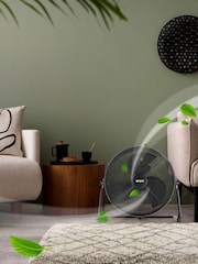 Air Pro Black 16" Floor Fan with Powerful Air Cooling & Circulating - Image 6 of 7