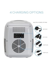 MONCOOK Grey Mini Fridge 9 Litre - Image 5 of 7
