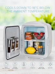 MONCOOK Grey Mini Fridge 9 Litre - Image 6 of 7