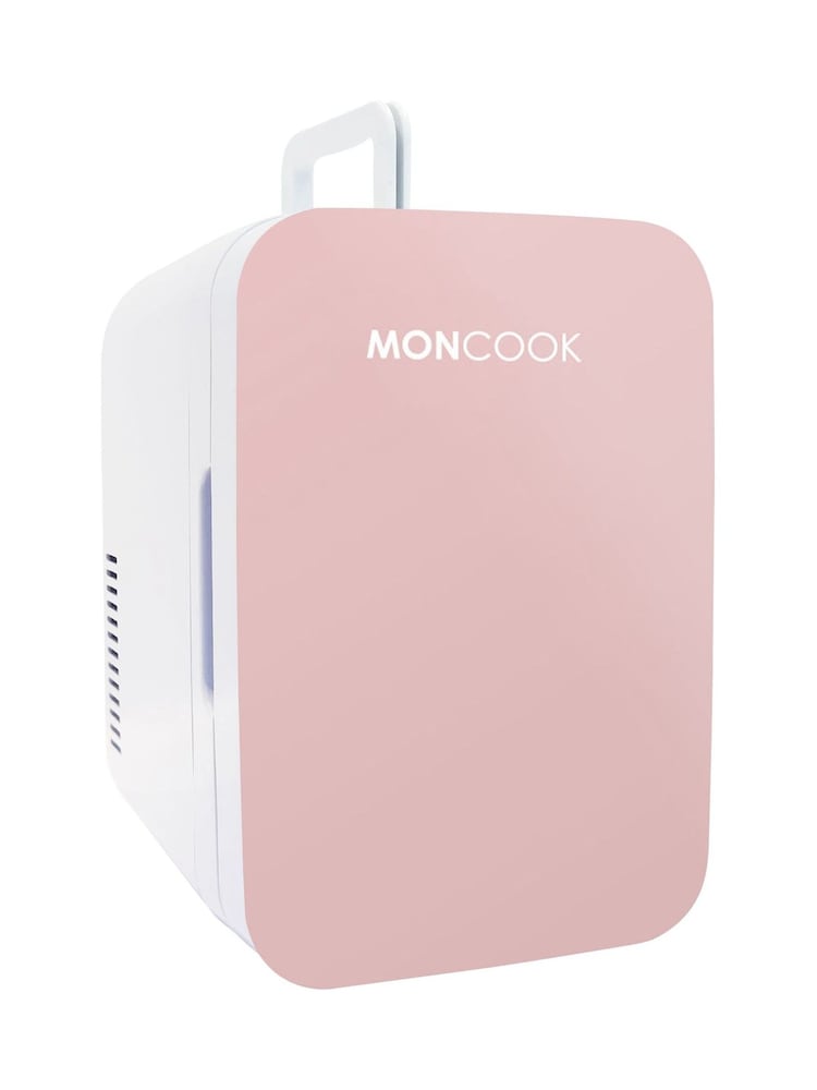 MONCOOK Pink Mini Fridge 6 Litre - Image 1 of 8