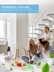 Air Pro White 16" Floor Fan with Powerful Air Cooling & Circulating - Image 3 of 7