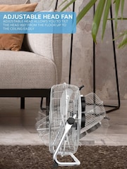 Air Pro White 16" Floor Fan with Powerful Air Cooling & Circulating - Image 5 of 7