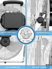 Air Pro White 16" Floor Fan with Powerful Air Cooling & Circulating - Image 7 of 7