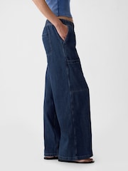 Gap Blue High Waisted Utility Easy Jeans - Image 4 of 7