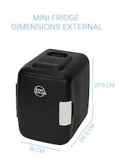 Body Escape Black Mini Beauty Fridge 5 Litre - Image 3 of 6