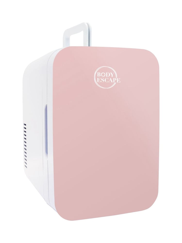 Body Escape Pink Mini Fridge With Glass Door 6 Litre - Image 1 of 8
