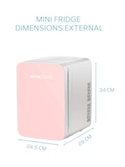 MONCOOK Pink Mini Fridge 10 Litre - Image 3 of 8