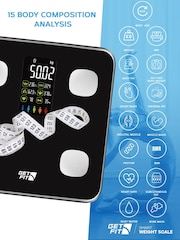 Get Fit Black Smart Body Fat Digital LED Bathroom Scales - Image 2 of 7