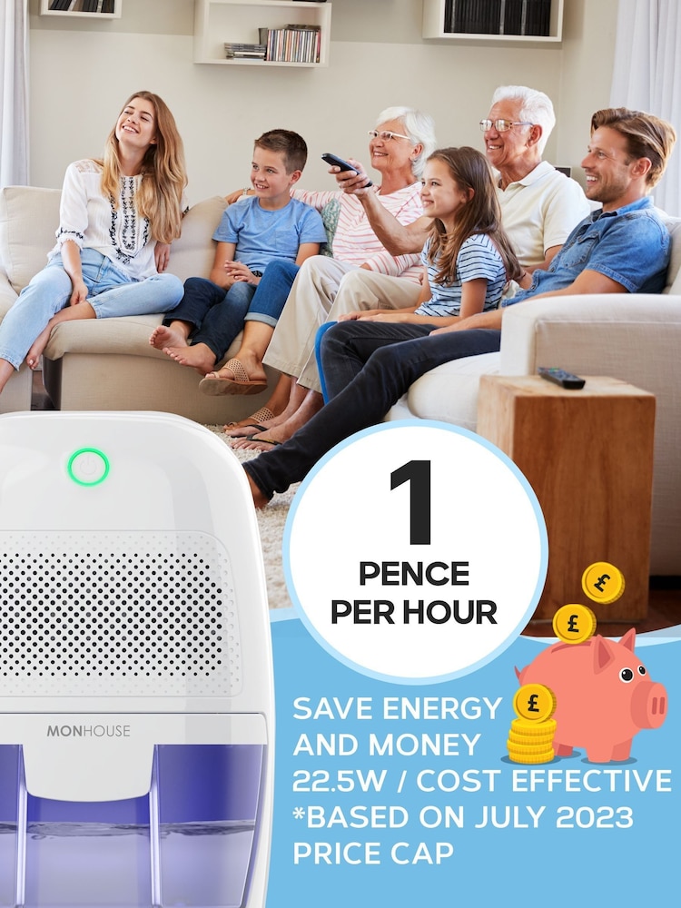 MONHOUSE White Dehumidifier 600ml Mini Moisture Absorber - Image 7 of 7