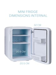 MONCOOK Grey Mini Fridge 15L with Digital LED Screen - Image 4 of 8