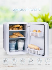 MONCOOK Grey Mini Fridge 15L with Digital LED Screen - Image 7 of 8