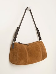 FatFace Tan Brown Suede Shoulder Bag - Image 3 of 3