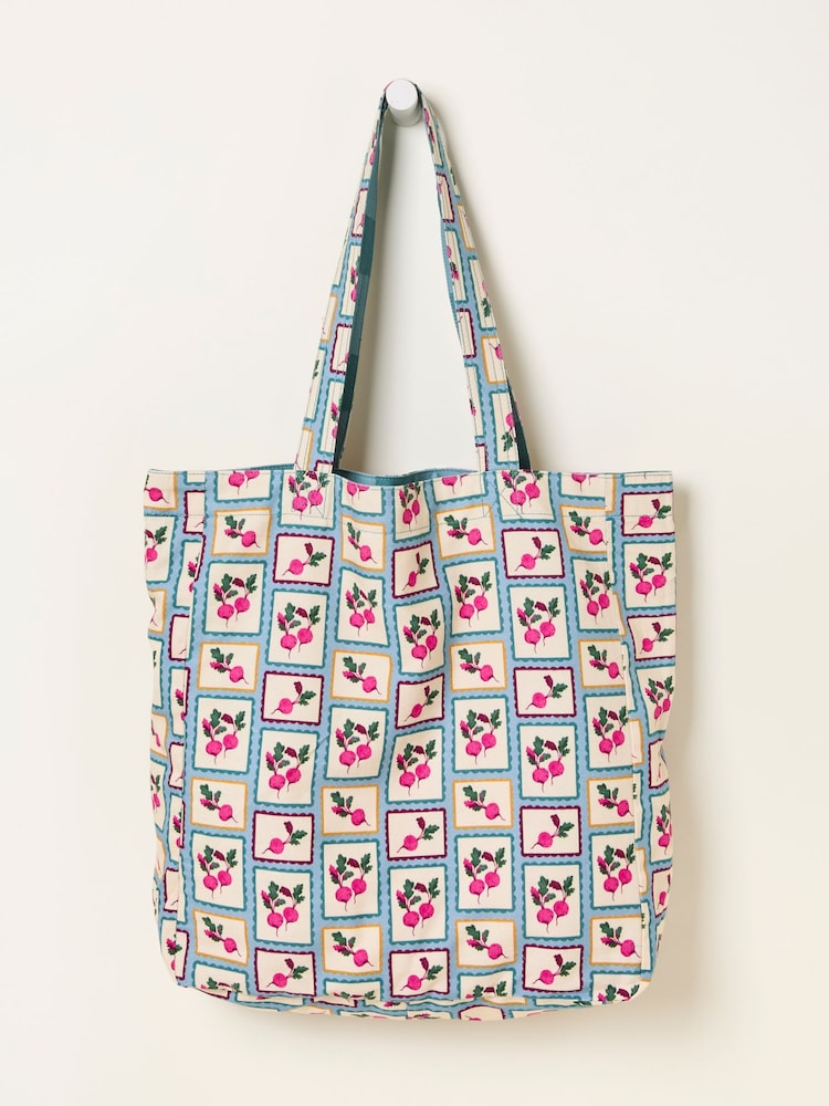 FatFace Multi Beetroot Reversible Tote Bag - Image 5 of 5