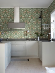 Galerie Green Sommarang 2 Floral Print 10M Wallpaper - Image 3 of 3