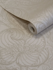 Laurence Llewelyn-Bowen Beige Down The Dilly Floral Print 10M Wallpaper - Image 3 of 3