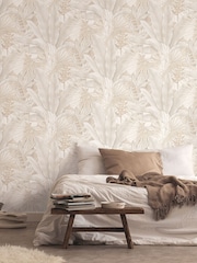Galerie Beige Welcome Home Tree Leaf 10M Wallpaper - Image 4 of 5