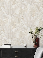 Galerie Beige Welcome Home Tree Leaf 10M Wallpaper - Image 5 of 5
