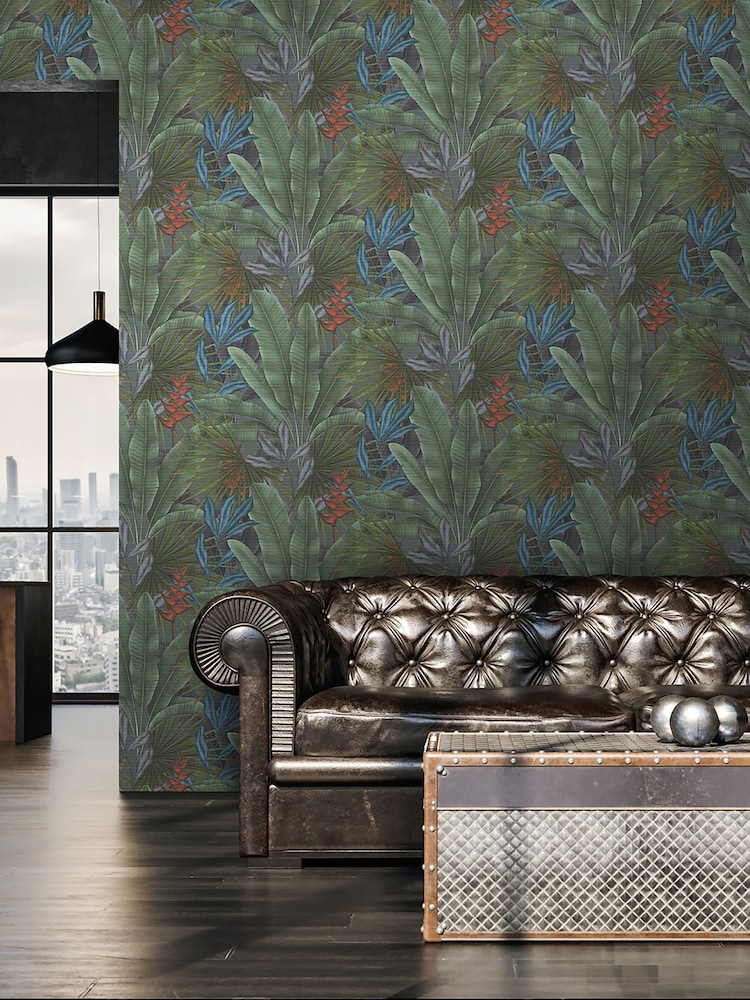 Galerie Purple Welcome Home Tree Leaf 10M Wallpaper - Image 1 of 6