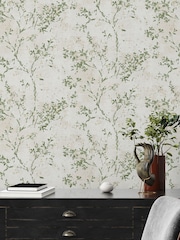 Galerie Green Welcome Home Tree Leaf 10M Wallpaper - Image 1 of 6