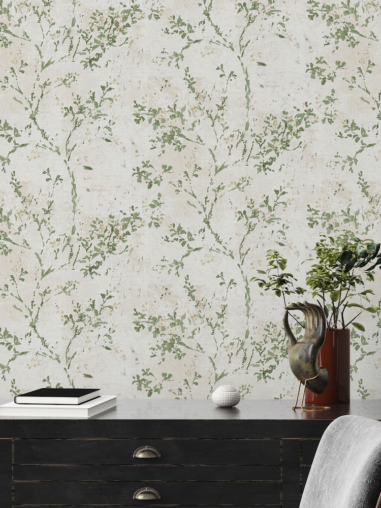 Galerie Green Welcome Home Tree Leaf 10M Wallpaper - Image 1 of 6 Galerie Green Welcome Home Tree Leaf 10M Wallpaper - Image 1 of 6