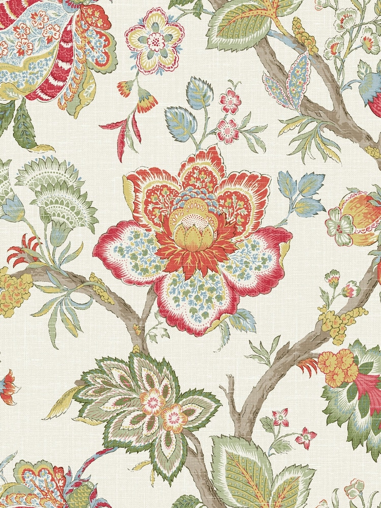 Galerie Green French Country Floral Print 10M Wallpaper - Image 2 of 2