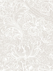 Laurence Llewelyn-Bowen Beige Morris Major Floral Print 10M Wallpaper - Image 2 of 4