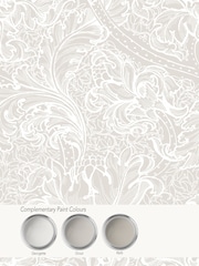 Laurence Llewelyn-Bowen Beige Morris Major Floral Print 10M Wallpaper - Image 4 of 4